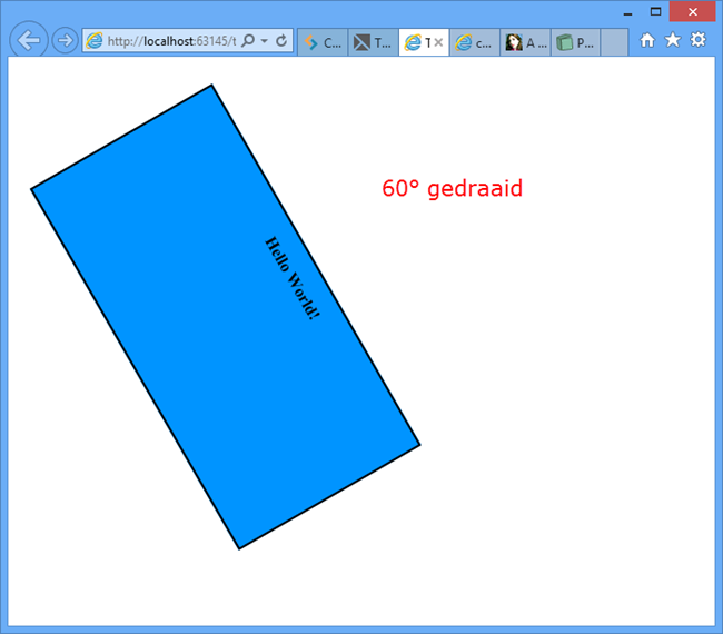 CSS 2D rotatie